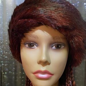 Elegant Burgundy Women's Hairpiece